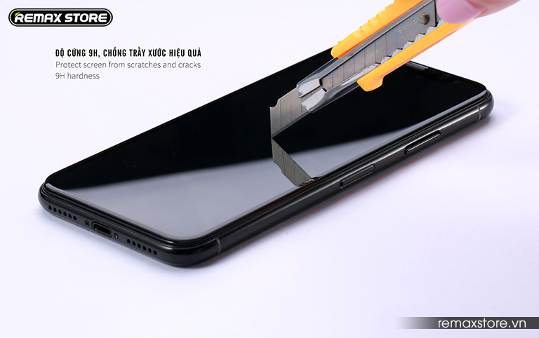 Kính cường lực iPhone X/6.1/6.5 3D mỏng 0.3mm Remax GL-27 5
