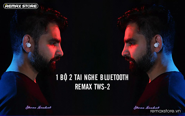 1 bộ 2 tai nghe Bluetooth Remax TWS-2