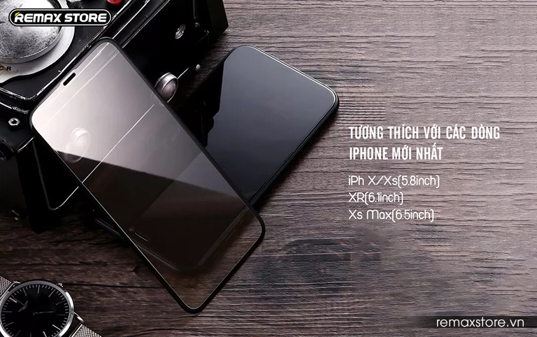 Kính cường lực 3D cho iPhone X/XS/XR/XS Max tương thích với các dòng iPhone mới