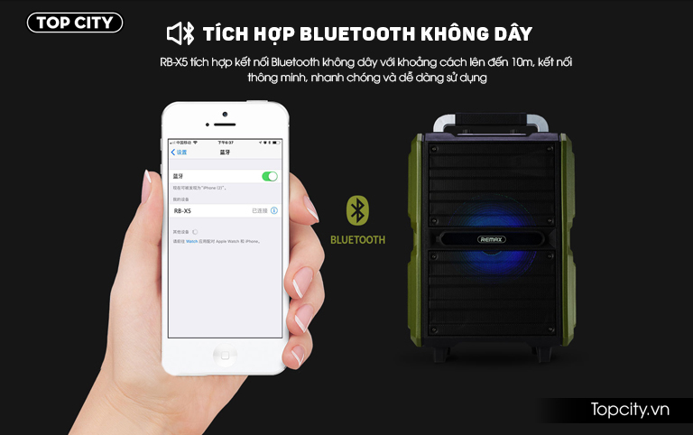 Loa Bluetooth ngoài trời công suất lớn Remax RB-X5 