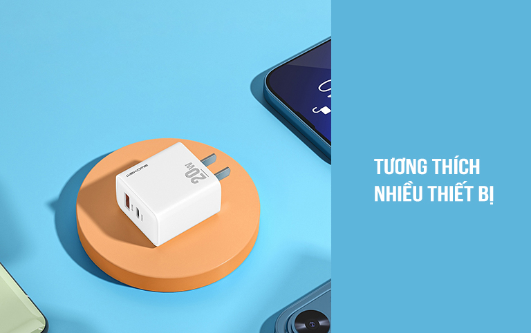 Củ sạc nhanh 2 cổng 20W WP-U126