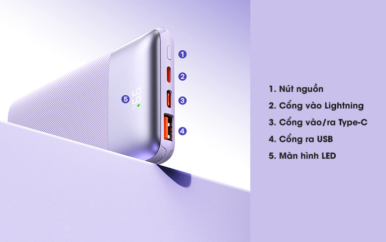 Pin sạc dự phòng 10000mAh 22.5W Remax RPP-5