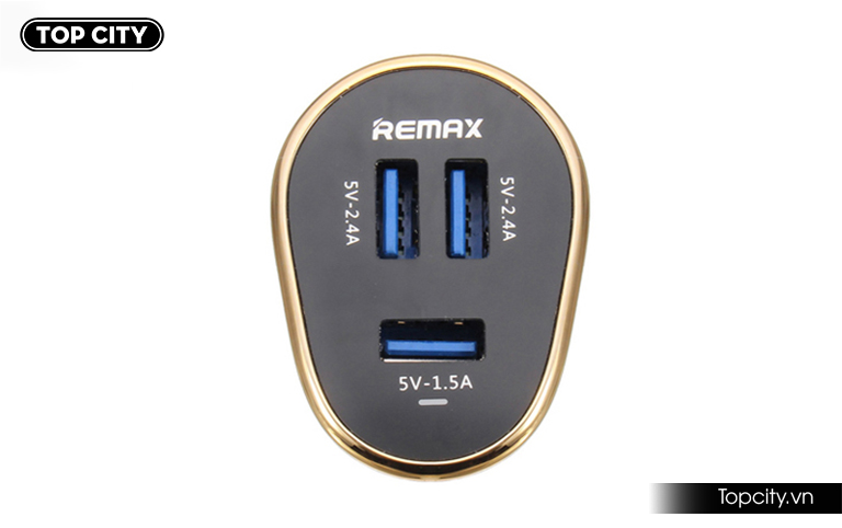 Tẩu sạc ô tô 3 cổng USB Remax RCC-302 