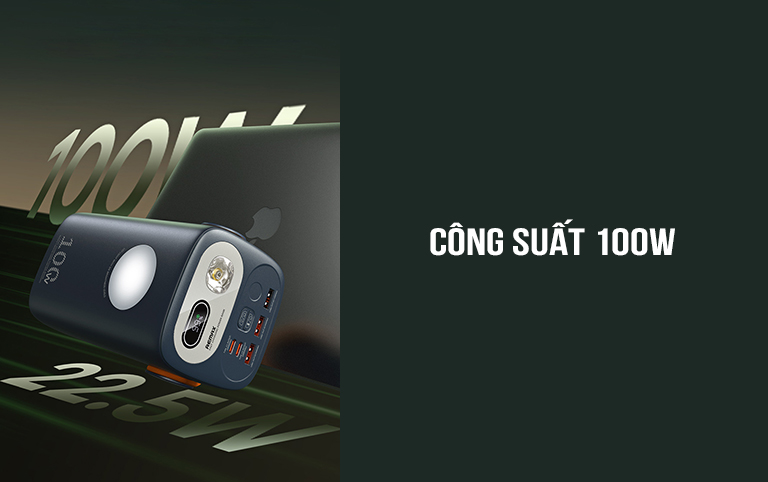 Trạm sạc dự phòng ngoài trời 100W 60000mAh Remax RPP-100