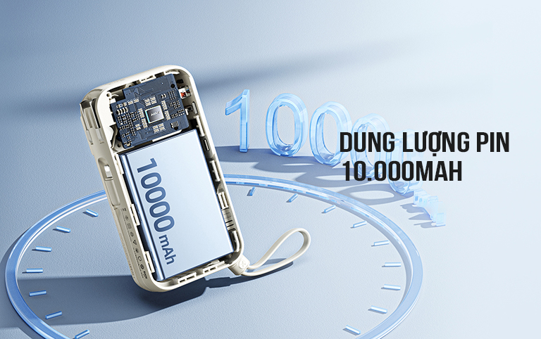 Pin sạc dự phòng không dây 10000mAh 22.5W Remax RPP-105 new