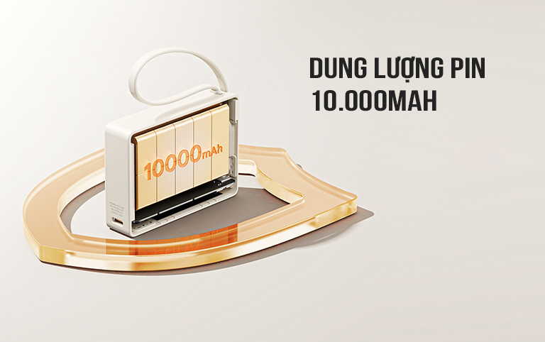 Pin sạc dự phòng kèm cáp 10000mAh 30W Remax RPP-86