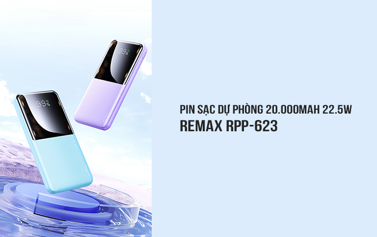 Pin sạc dự phòng Remax 20000mAh 22.5W RPP-623