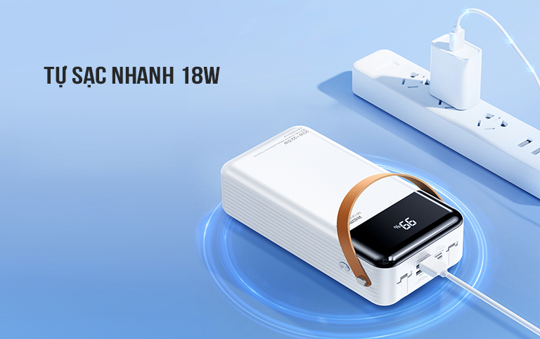 Sạc dự phòng Remax kèm cáp 22.5W 60000mAh RPP-565